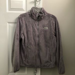 Gray North Face zip up. Great condition